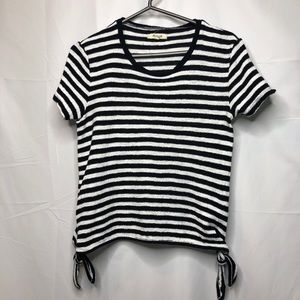 Madewell Modern Stripe Side Tie Top Small